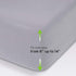 Fitted Sheet- COSMOPLUS King Fitted Sheet Only?No Flat Sheet or Pillow Shams?,4 Way Stretch Micro-Knit,Snug Fit,Wrinkle Free,for Standard Mattress and Air Bed Mattress from 8? Up to 14?,Light Gray