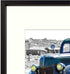 Golden State Art, 11x14 Black Picture Frame Displays Photo 8x10 with Ivory Mat or 11x14 Without Mat for Wall Mounting Aluminum Frames with Real Glass (Pack of 1)