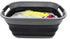 SAMMART 17.5L (4.6 Gallon) Small Collapsible/Foldable/Pop Up/Portable Washing Tub, Water Capacity 13.5L (1, Grey/Black)