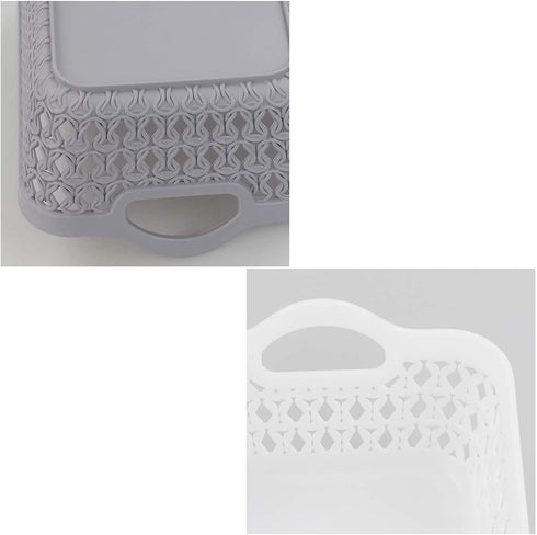 Joyeen Desktop Storage Baskets, 12 Pack Plastic Small Basket Trays