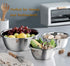 Besli 3-Piece 18/8 304 Stainless Steel Mixing Bowls,Set includes 2,4,8 Quart,Ideal for Cooking, Baking, Prepping,Serving