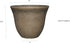 Classic Home and Garden Honeysuckle Planter, Patio Pot, 13" Fossil Stone