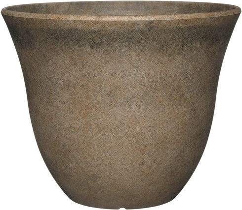 Classic Home and Garden Honeysuckle Planter, Patio Pot, 13" Fossil Stone