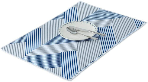 figolo Microfiber Kitchen Towels - Dish Towel Geometry Set of 4, Super Absorbent and Soft, 26 X 18 Inch