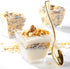 Supernal 2oz Square Plastic Mini Dessert Cups with Gold Spoons, Plastic Parfait Appetizer Cup, 100pcs Dessert Cups?100pcs Gold Spoons?Serving for Tasting Party Desserts Appetizers