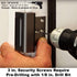 Defender Security Bronze U 11126 Door Reinforcement Lock Add Extra, High Security to Your Home and Prevent Unauthorized Entry 3 Stop, Aluminum Construction Anodized Finish