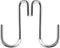 HiGift 10 Pack Heavy Duty S Hooks Silver S Shaped Hooks for Hanging Pot-Bakers Rack Hooks Wire Shelf Hooks Kitchen, Bathroom, Bedroom, Office, Pan, Pot, Bag, Plants,Jewelries