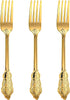 N9R 100Pcs Gold Plastic Forks, Solid, Durable and Heavy Duty Plastic Forks, Perfect Utensils for Parties, Weddings
