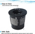 Reusable Mesh Ground Coffee Filter Basket Compatible with K-Duo Essentials and for K-Duo Brewers Machine, Coffee Cup Pod for K Cup and Cleaning Brush