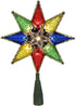 Kurt Adler 10-Light 8-Point Star Christmas Treetop, 8-Inch, Multi-Colored