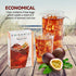 China Mist Iced Tea Passion Fruit Black Iced Tea Bags - Each Tea Bag Yields 1/2 Gallon,4 Count (Pack of 1)