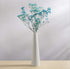 HOMOKUS White Ceramic Bud Vases Set of 3, Conic Small Bud Decorative Floral Vase Home Decor Centerpieces, Connected Tubes White Vase Set