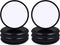Ezprotekt 16 Pack 2-3/4" Self-Stick Round Carpet Furniture Sliders Furniture Moving Slider for Carpet, Heavy Duty Self-Adhesive Furniture Movers Moving Pads Chair Glides for Carpet (Round, Black