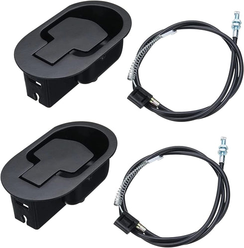 Oflywe 2 Sets Recliner Handle Replacement Parts Universal Black Metal Pull Recliner Handle with Cable for Major Sofa Recliner Brands Couch Style Pull Chair Release Handle