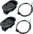 Oflywe 2 Sets Recliner Handle Replacement Parts Universal Black Metal Pull Recliner Handle with Cable for Major Sofa Recliner Brands Couch Style Pull Chair Release Handle