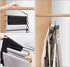 HuaQi Pants Hangers Space Saving Hangers for Closet Organizer Non Slip Closet Storage Organizer for Jeans Towels Scarves (Black, 4)