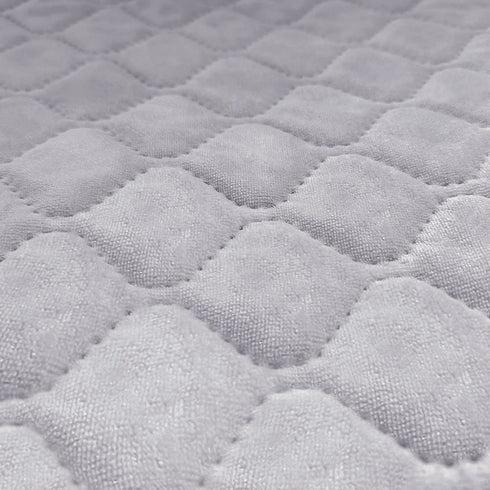 BlueSnail Quilted Fitted Waterproof Cradle Sheet, Comfortable and Soft Bassinet Pad Cover 2 Pack (Gray Quilted )¦