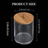 2 Pack Acrylic Qtip Holder Dispenser with Bamboo Lid,Cotton Ball Pad Round Swab Holder Apothecary Bathroom Canister Jars,Clear Plastic Vanity Organizer for Countertop Storage and Organization
