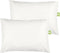 2-Pack Toddler Pillow - Soft Organic Cotton Toddler Pillows for Sleeping - 13X18 Small Pillow for Kids - Kids Pillows for Sleeping - Kids Pillow for Travel, School, Nap - Crib Pillow (Soft White)