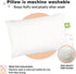 2-Pack Toddler Pillow - Soft Organic Cotton Toddler Pillows for Sleeping - 13X18 Small Pillow for Kids - Kids Pillows for Sleeping - Kids Pillow for Travel, School, Nap - Crib Pillow (Soft White)