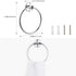 LIANTRAL Bathroom Hardware Set, 4-Piece Polished Chrome Bath Accessories Kit with 18™™ Towel Bar, Toilet Paper Holder, Towel Ring and Robe Hook,Wall Mounted