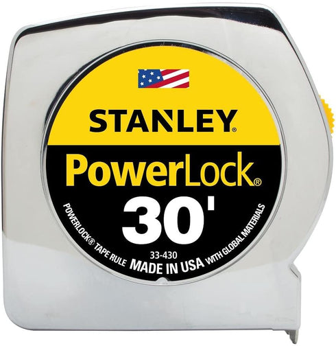 STANLEY PowerLock Tape Measure, 30-Foot (33-430)