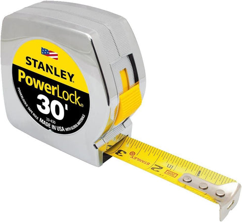 STANLEY PowerLock Tape Measure, 30-Foot (33-430)