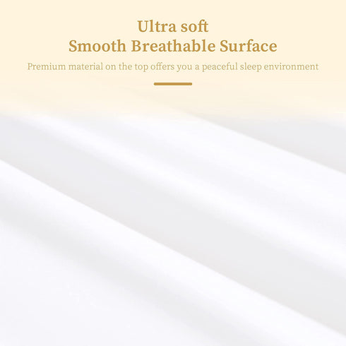 Twin Mattress Protector, Premium 100% Waterproof Mattress Cover, Noiseless Breathable Soft, Fitted Deep Pocket 8-21'' Bed Cover, Vinyl Free