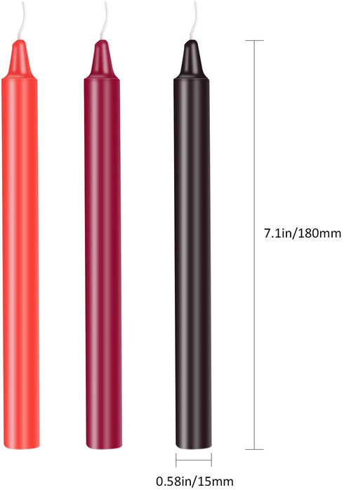 Norme Low Temperature Candles Valentine's Day Wax Candles Romantic Candles Long Thin Candles for Home Use (One Pack)