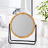 Amazon Basics Vanity Mirror with Bamboo Rim - 1X/5X Magnification