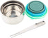 Timiuu Stainless Steel Lunch Box Food Storage Containers with Leak-proof Lids | Reusable Snack Food Nesting Containers for Kids or Adults | Set of 3, Eco-Friendly, BPA Free | 5oz, 8oz, 16oz