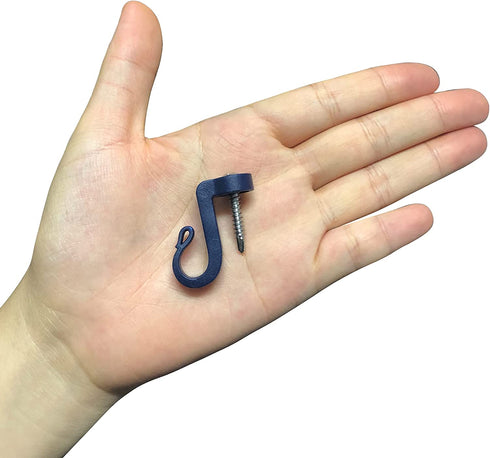 (24-Pack- Hooks)Q-Hanger Hooks ,Screw in Hook, for Oudoor New Year Party,Easy Release Wire,Light Hooks, String Light Hooks.