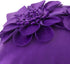 JWH 3D Flower Throw Pillow Covers Aesthetic Sunflower Pillow Cases Cute Pillowcase Handmade Decorative Rectangle Velvet Cushion Covers Farmhouse Sofa Couch Floor Decor Plush Shams 12x20 Inch Purple