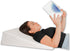 Bed Buddy Memory Foam Wedge Pillow with Memory Foam Pillow Cover Cooling Triangle Pillow Wedge for Back Support Comfortable Sleeping Reading and Post Surgery Recovery 7.5", White