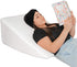Bed Buddy Memory Foam Wedge Pillow with Memory Foam Pillow Cover - Cooling Triangle Pillow Wedge for Back Support, Comfortable Sleeping, Reading and Post-Surgery Recovery, 10", White