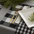DII Gingham Check Tabletop Collection, Black, Placemat Set