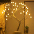 Lxcom Lighting LED Globe Lights 36 LEDs New Gold Copper Wire Tree Branches LED Bonsai Table Tree Lighted USB Battery Operated with Touch Switch Decorative Desk Lamp for Home Decor, Warm White