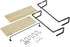 Floating Shelves for Bathroom, Kitchen, Living Room , Wood Wall Mounted Shelf for Storage, Decor, Organize, Set of 2 with 5 Hooks (Natural)