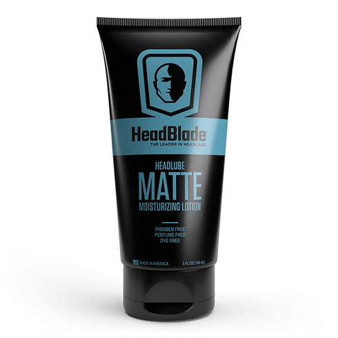 HeadBlade HeadLube Matte Moisturizer Lotion for Men (5 oz) - Leaves Head Smoothe and Grease-Free