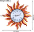 MUMTOP Indoor Outdoor Wall Clock Outdoor Clock Wall-Mounted Clock Exquisite Decoration (Sun)