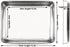 Sheet Pan, Stainless Steel Baking Pans Tray, Toaster Oven Pan Stainless Steel Baking Pan Cookie Sheet (11.22x14.25x2.36 inches)