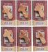 Zuluf Six Small Olive Wood Crosses The Holding Crosses From Israel | Handheld, Comforting Design for Clutching, Clinging With 6 Holy Land Certificates 6cm / 2.5 Inch Each Cross - CRS095
