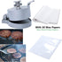 laffeya Burger Press, Hamburger Maker with 50 Non Stick Patty Papers, Adjustable Burger Press Makes 4 1/2" Patties, 1/4Lb to 3/4Lb (Burger Press with Paper)