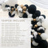 Black Gold Metallic White Silver Metallic Balloon Garland Arch kit backdrop 124pcs Great Latex Balloons Set for Wedding Birthday Balloons Graduation Party babyshower Decorations.