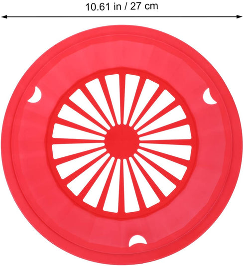 Cabilock 10Pcs Reusable Plastic Paper Plate Holder for Party BBQ and Picnic Round Paper Plate Trays Barbecue Plate Support Plastic Dinnerware