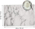 MSGUIDE Marble Placemats Set of 4 for Dining Table Washable Heat Resistant Kitchen Mats,12x18in