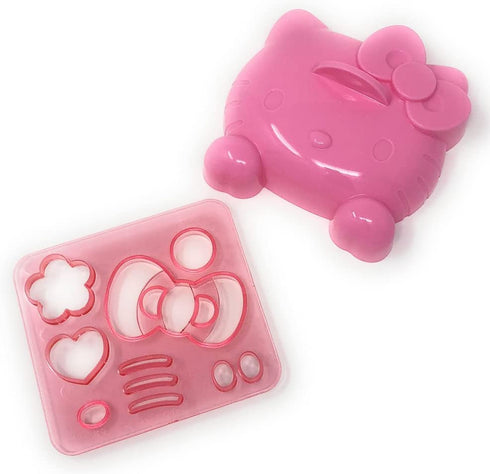 OSK Mold Set for Rice Decoration for Kids, Rilakkuma and Hello Kitty Rice Decoration Set, BPA Free (Rice Mold Set)