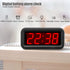 EUTUKEY Bedroom Alarm Clock Battery Operated Only, 1.2" LED Screen, Big Red Digit Display, 2-Levels Dimming, Snooze, 12/24h, Easy Digital Clock for Kids and Adults, Elderly, Boys, Girls