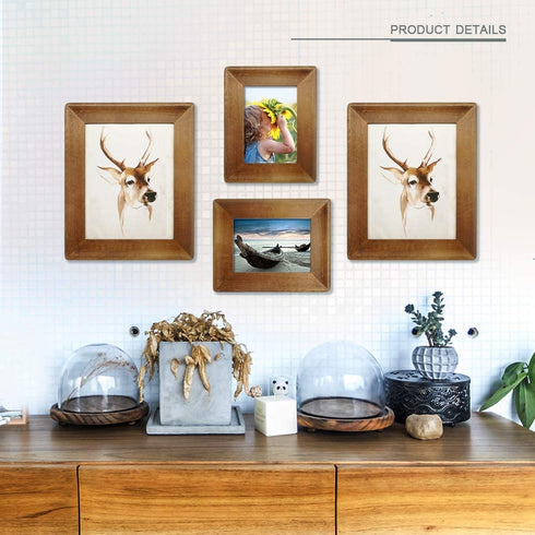 icheesday 8.5x11 Wood Picture Frames,Rustic Brown Diploma Certificate Award Photo Frame