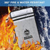 Upgraded Two Pockets Fireproof Document Bag (2000?), andyer 15”x 11”Waterproof and Fireproof Money Bag with Zipper, Fire Safe Storage for Valuables,Money,Jewelry,Legal Documents,File and Tablet